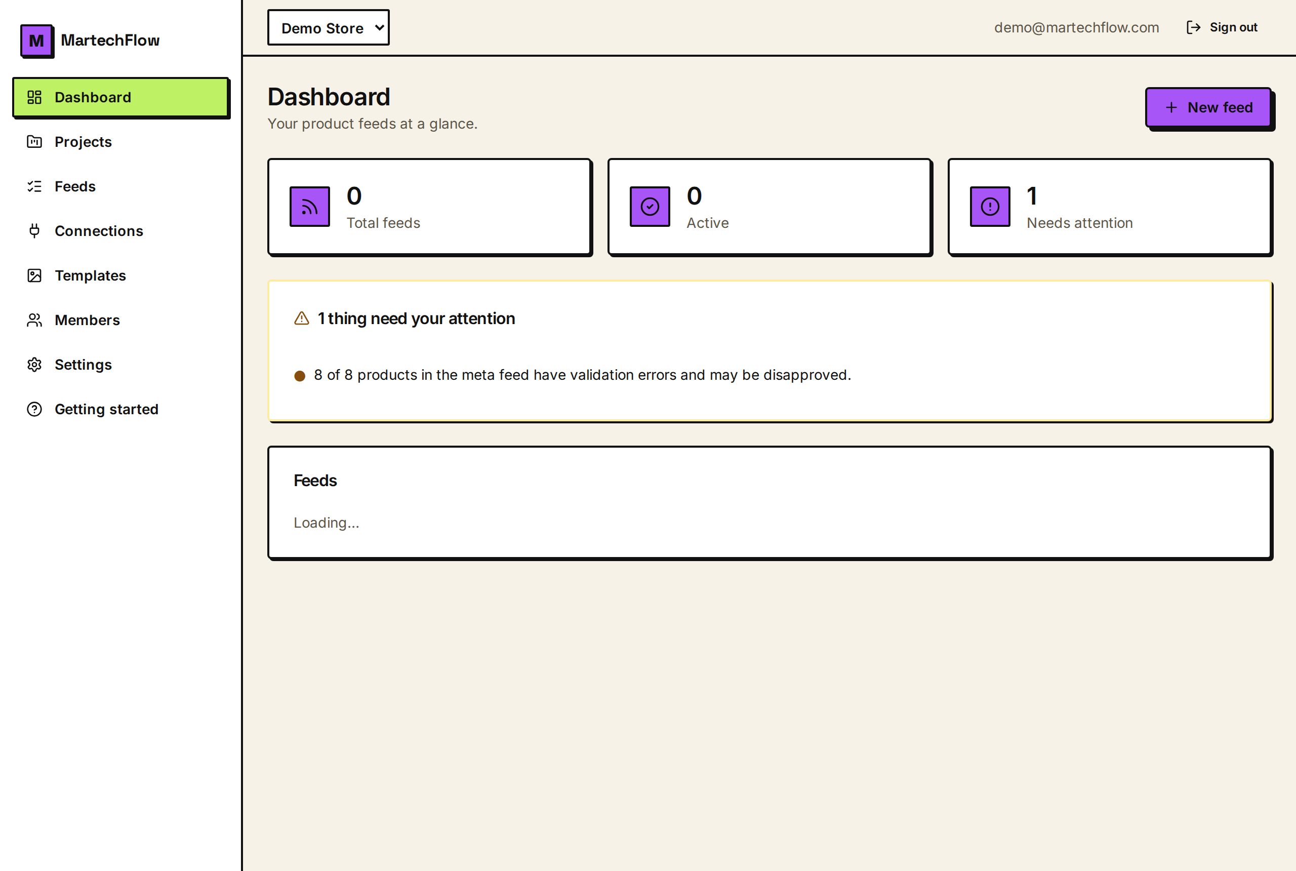Projects: organizing your feeds